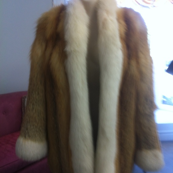 Real red fox fur coat - Picture 2 of 4